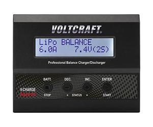 VOLTCRAFT V-Charge 60 DC - Cargador multifunción (12 V, 6 A, LiPo, LiIon, LiFePO, LiHV, NiCd, NiMH, Plomo)