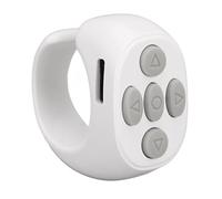 Volteador de Página de Control, Volteador de Página con Punta de Dedo para TIK Tok, Control Remoto Multifunción para Tomar Fotos, Ver Videos, Leer Novelas (Blanco)