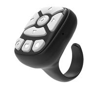 Volteador de página inalámbrico, girador de página remoto, control remoto de anillo ABS, obturador remoto inalámbrico, controlador de teléfono móvil, girador de página para teléfonos
