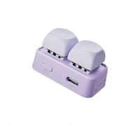 Volteador de páginas Bluetooth 5.4 RGB para lectores electrónicos, control remoto mecánico, tapa de página recargable y controlador multimedia para teléfonos iOS Android Tablet (morado)