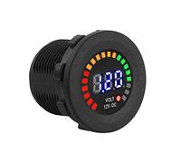 voltimetro 12v + Akozon Voltímetro 12 V Motocicleta Coche LED Pantalla digital Voltímetro Impermeable Voltaje Volt Meter Negro