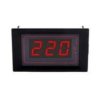 Voltímetro AC digital 50-500 V LED indicador voltímetro precisión ± 0,1% montaje 74 x 40 mm para paneles de conmutación