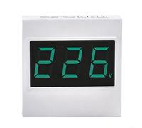 Voltímetro AC LCD Display 50-500V rango de medición, conexión de 2 conductores / 3 conductores para bomba de agua y enchufe, medidor de voltaje digital de repuesto para 91L16, 40 x 40 x 25 mm