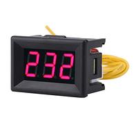 voltimetro + Akozon Voltímetro Digital 0.36" Pantalla LED Voltímetro Medidor de voltaje CA Panel 70-380V