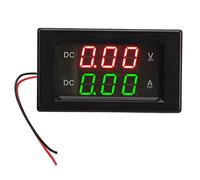 Voltímetro Amperímetro Digital DC 600V 100A, Doble Pantalla LED, Punto Decimal Automático - Monitorización Precisa, Alta Interferencia Resistente, Uso Profesional