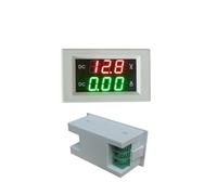 Voltímetro amperímetro digital de CC YB4835VA, 3,5-30 V, 4,5-100 V, pantalla LED, medidor de voltaje y corriente, panel de 999 mA, 10 A, 20 A, 50 A y 100 A.(White Cover,99.9MA_DC3.5-30V)