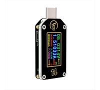 Voltímetro amperímetro USB con disparador PD tipo C TC66C, medidor de voltaje y corriente bidireccional, multímetro con Bluetooth