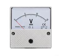 Voltímetro analógico DC DH-80 15 V puntero instrumento | Alta sensibilidad, ajuste de cero, visualización clara de dígitos, margen de error mínimo, medición estable