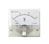 Voltímetro analógico de panel de aguja de voltaje CC 85C1, 1V, 2V, 3V, 5V, 10V, 15V, 30V, 50V, 100V, 150V, 300V(2V)