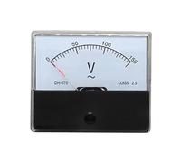 Voltímetro analógico DH-670, medidor de panel de CA, comprobador de voltaje de 5 V, 10 V, 15 V, 20 V, 30 V, 50 V, 100 V, 200 V, 300 V y 500 V for pruebas de circuitos.(5V)