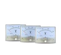 voltímetro analógico, Medidor de aguja 69l9-v AC 5V-600V 64 x 80 mm for pruebas motores monofásicos y trifásicos (1 unidad)(AC 30V)