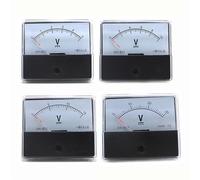 Voltímetro CC analógico con puntero de DH-670, 5V, 10V, 15V, 20V, 30V, 50V, 100V, 70x60mm, precisión 2,5, 0-500V, 1 Uds.(100V)