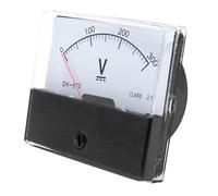 Voltímetro CC analógico con puntero de DH-670, 5V, 10V, 15V, 20V, 30V, 50V, 100V, 70x60mm, precisión 2,5, 0-500V