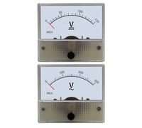 Voltímetro CC/CA de 85 pines, medidor mecánico for lecturas precisas de 1 a 1000 V, tamaño del panel: 56 x 64 mm, orificio: 50 mm, 1 unidad.(85C1 DC,200v)