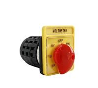 Voltímetro de 7 posiciones, 16 A, 250 V, transferencia de voltaje, interruptor de cambio giratorio de leva manual, tres polos ZCKHNQOP