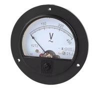 Voltímetro de CA, Medidor de panel analógico redondo 62T2 AC 300V 250V 450V 500V (1 unidad)(AC0 300V)