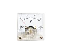 Voltímetro de CC 91C4, medidor de Panel de voltaje analógico, puntero mecánico, tipo 5V, 10V, 15V, 20V, 25V, 30V, 50V