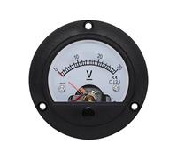 Voltímetro de CC DH-52 con aguja indicadora, compatible con paneles de 1V, 2V, 3V, 5V, 10V, 15V, 20V, 25V, 30V, 50V, 75V, 100V, 150V, 200V, 300V, 450V, 500V y 600V (1 unidad).(100V)