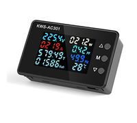 VoltíMetro de Corriente Pantalla Digital VatíMetro de CA de 50300V Medidor EléCtrico Multifuncional Detector de Potencia CA 20A