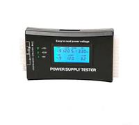 Voltímetro de fuente de alimentación para PC con pantalla LCD y sistema de pitido para identificar anomalías de voltaje en fuentes ATX BTX ITX utilizando conectores estándar (aleación de aluminio