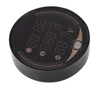 Voltímetro de motocicleta, voltímetro digital electrónico de motocicleta de tres en voltímetro de reloj de tiempo, termómetro de visualización digital