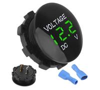 Voltímetro de voltaje de batería - DC 12 V impermeable panel LED - Voltímetro, medidor de pantalla digital, herramienta para controlar la corriente del coche, lector de diagnóstico eléctrico compacto