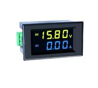 Voltímetro digital DC 3051AG 0-600V 200A, pantalla de dos colores, panel led, voltímetro digital, amperímetro, instrumento de medición de corriente de voltaje(0-199.9V 19.99A)