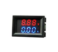 Voltímetro Digital DC 4-30V 10A 50A 100A, amperímetro 0-100V 0-100A, medidor de corriente, probador de voltaje, medidor de voltímetro Digital doble LED(Blue green 10A)