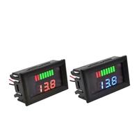 Voltímetro digital de 0,56'', 12 V, 24 V, 60 V, 72 V, indicador de capacidad de batería, comprobador de voltaje for coche y motocicleta.(12V-60V Blue)