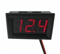 Voltímetro digital impermeable de 4,5 V-30 V CC for coche, barco y motocicleta, pantalla LED de 0,56 pulgadas, minimedidor de voltaje y amperímetro de panel.(Army green)