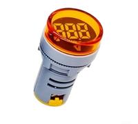 Voltímetro digital LED AC 60-500 V, indicador redondo de 22 mm, medidor de voltaje con alto brillo, carcasa a prueba de polvo para industria, telecomunicaciones e ingeniería mecánica, fácil