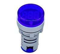Voltímetro digital LED AC 60-500 V, indicador redondo de 22 mm, medidor de voltaje con alto brillo, carcasa a prueba de polvo para industria, telecomunicaciones e ingeniería mecánica, fácil