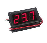 Voltímetro Digital LED AC 70-500V 0,56 ", medidor de voltaje, herramienta de instrumento de voltios, 2 cables, pantalla roja, verde, azul, 110V, 220V, bricolaje, 0,56 pulgadas