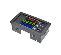 Voltímetro digital LED, amperímetro, vatímetro, voltaje, corriente, fuente de alimentación, medidor de energía, detector y probador, CC 0-100 V, 10 A, 1000 W(Red Green Blue)