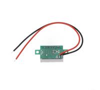 Voltímetro digital LED de 0 36 pulgadas, pantalla de 2 líneas para mediciones precisas de voltaje CC, no requiere fuente de alimentación externa (verde)