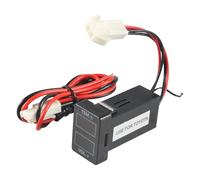 Voltímetro digital LED | Medidor digital de temperatura del motor - Portátil - Voltímetro de motor fiable para vehículos, coches, motos, camiones, caravanas, barcos, motos de nieve