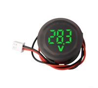 Voltímetro digital LED para coches, compacto y fácil de leer para voltaje CC 4 100 V con características de protección (verde)