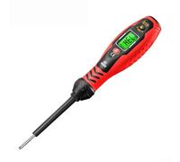 Voltímetro digital Pen B19B18 con retroiluminación LCD para detección de encendido/apagado, detección de voltaje NCV e identificación de línea en vivo CA 11V a 450V (B19-cruz roja)