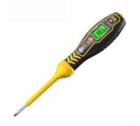 Voltímetro digital Pen B19B18 con retroiluminación LCD para detección de encendido/apagado, detección de voltaje NCV e identificación de línea en vivo CA 11V a 450V (B19-amarillo)