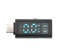Voltímetro digital tipo C, medidor de voltaje CC 5-24 V, pantalla HD PD100W, rápido