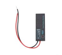 Voltímetro LED CC 7-55 V para indicador de nivel de batería para LiFePO4 LiFePO4 Litio Plomo Ácido para batería con límite ajustable y función de memoria para bicicleta eléctrica para autocaravana