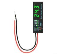 Voltímetro LED DC 7-55 V para indicador de nivel de batería para LiFePO4 LiFePO4 Litio Plomo Ácido para batería con límite ajustable y función de memoria para bicicleta eléctrica para autocaravana