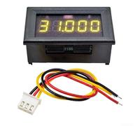 Voltímetro LED de dígito -33 V CC, medidor de panel digital de tres cables con alta sensibilidad, módulo de voltímetro CC compacto para batería, verde rojo azul (amarillo)