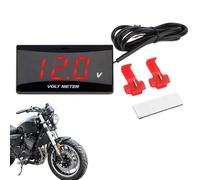 Voltímetro,Pantalla LCD 0-20V Indicador Pequeño,Medidor de Voltaje para Batería de Moto | Para Barco Coche Moto Camión RV ATV Sedán Pickup Scooter SUV Tablero