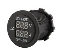 Voltímetro para automóvil Amperímetro 12-24V LED dual Voltímetro digital Amperímetro Voltaje Pantalla LED roja para automóvil Moto Barco Medio ambiente Nylon
