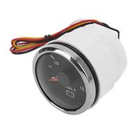 Voltímetro para Barcos, Medidor Voltímetro para Barcos Rv Voltímetro 52 Mm Voltímetro para Barcos 8-16v Puntero 7 Colores Retroiluminación Ip67 Voltímetro Impermeable para Rv 9-32v(negro)