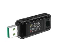 Voltímetro, Probador de corriente de voltaje USB A2 8A alta corriente PD2.0 SCP engaño 5P activación del detector de teléfono móvil carga rápida + adaptador OTG(A2 White)