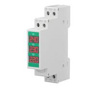 Voltímetro Trifásico Carril DIN Medidor de EnergíA Monofásico de Tres Cables Voltímetro Digital LCD en Color Recargable AC 110 V 100 A Amperímetro Voltímetro de Potencia