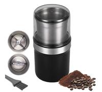 Voltix Electric Multi-Use Cup Grinder - Large Capacity Stainless Steel, Coffee Grinder & Spice Grinder for Home Kitchen, Detachable Cup for Home, Office and Camping (Dual Blade Set)