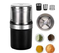 Voltix Electric Multi-Use Cup Grinder - Large Capacity Stainless Steel, Detachable Cup, Coffee Grinder and Spice for Home Kitchen, Easy to Clean (Single Cup B)